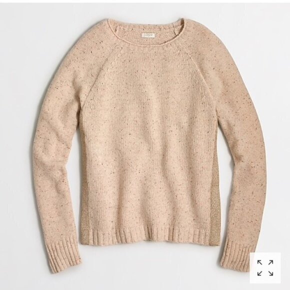 J. Crew Donegal Sweater with Shimmer Stripes Wool - Picture 1 of 13